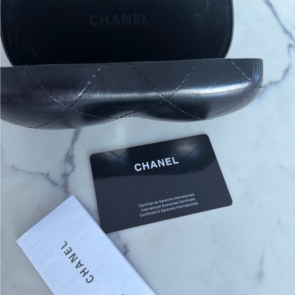 CHANEL Black Rectangular Optical Glasses - image 4